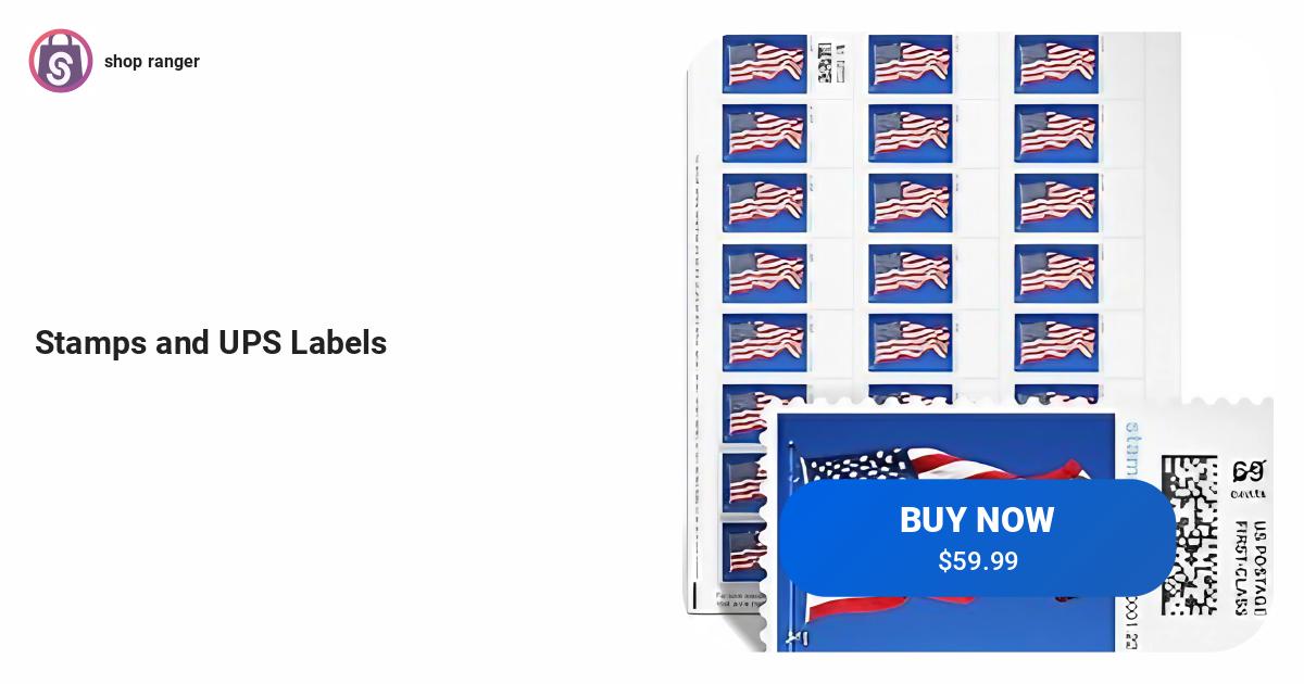 Stamps and UPS Labels